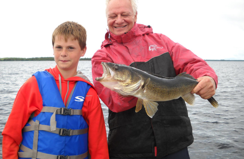 Fishing at Rainy Lake Houseboats.