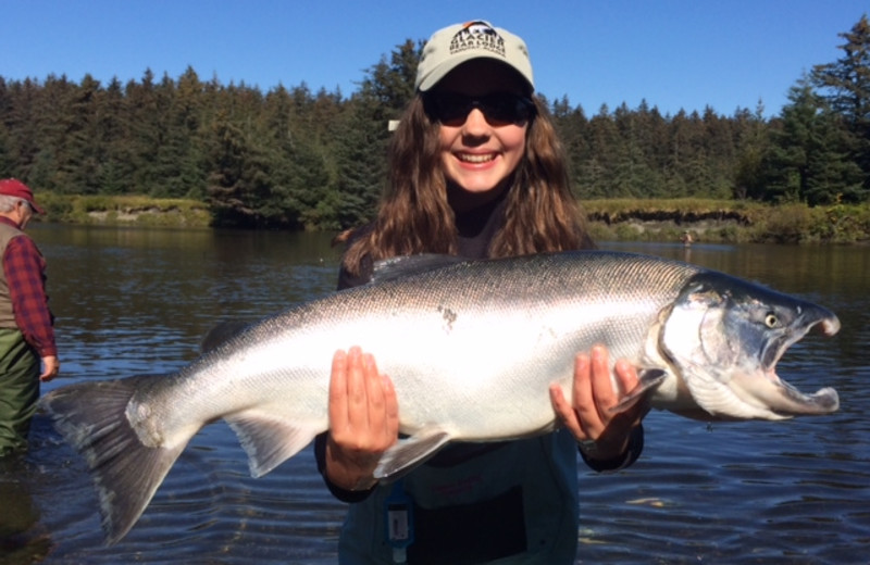 Fishing at Glacier Bear Lodge.