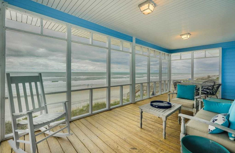 Rental porch at Topsail Realty.