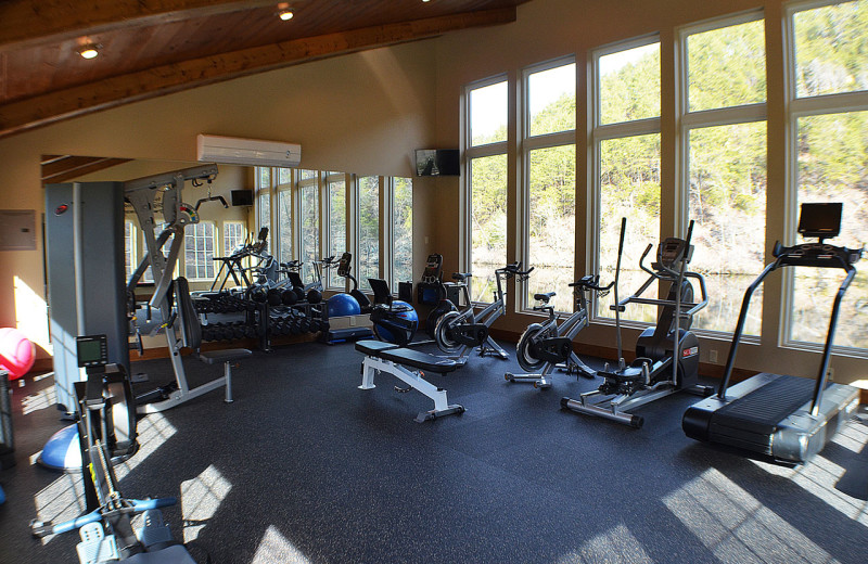 Fitness center at Cohutta Springs Conference Center.