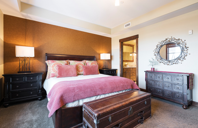 Rental bedroom at Natural Retreats Park City.