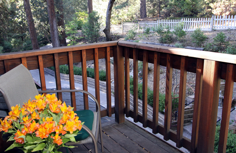 Guest balcony at McCaffrey House Bed and Breakfast.