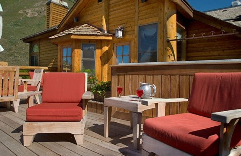 Deck at Rusty Parrot Lodge.