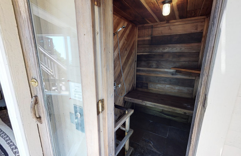 Rental sauna at Irish Beach Vacation Rentals.