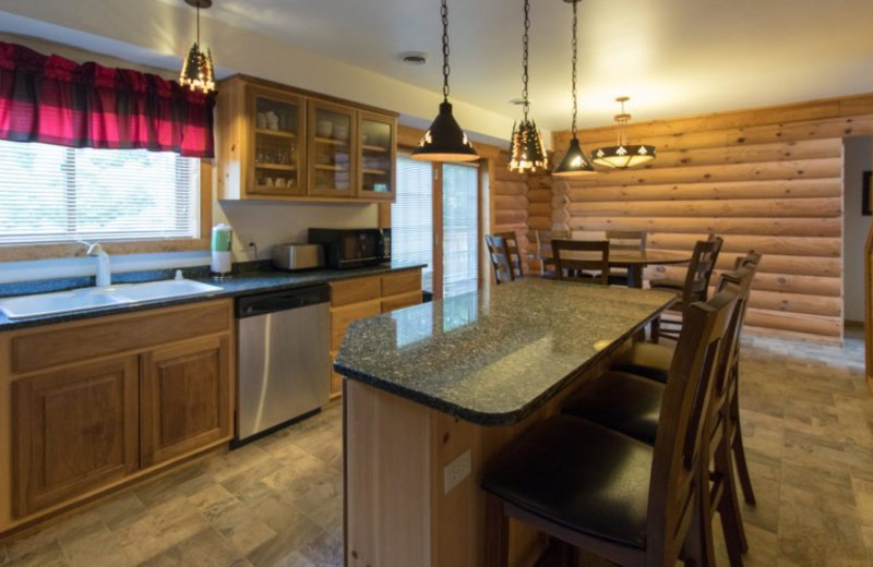 Guest kitchen at Warrens Lodging.