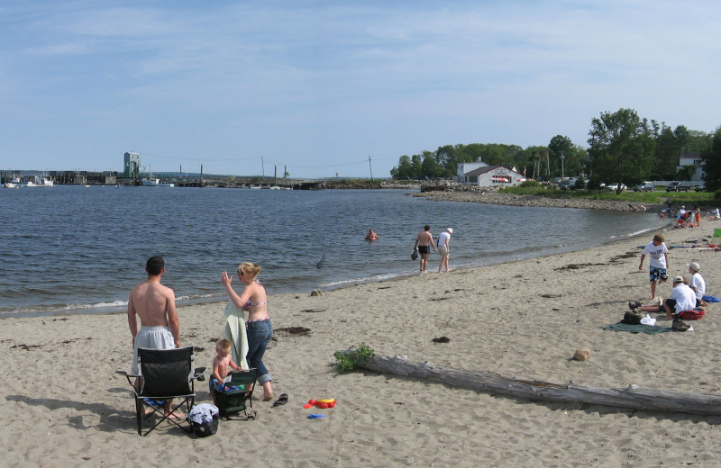 Beach near Bay Leaf Cottages & Bistro.