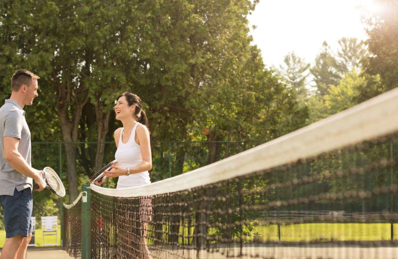 Tennis court at Fairmont Le Chateau Montebello.