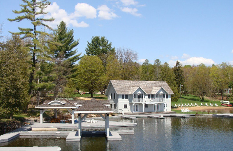 Exterior view of Port Cunnington Lodge & Resort.