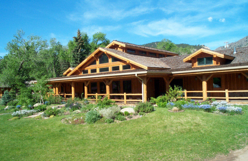 Lodge exterior at Sylvan Dale Guest Ranch.