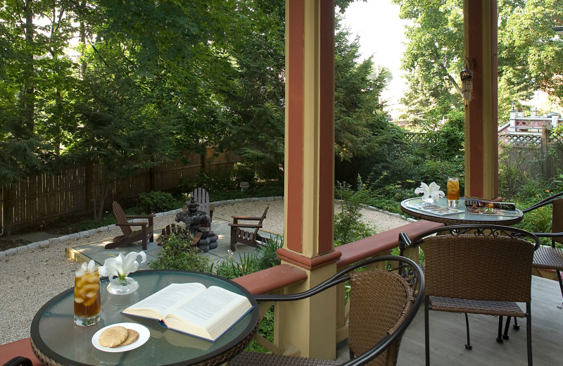 Porch at Croff House Bed & Breakfast.