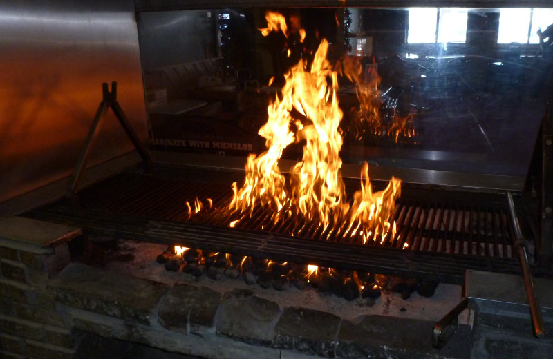 The grill at The Otter Lodge.