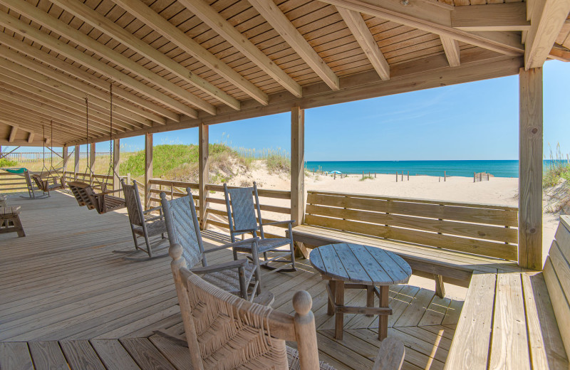 Rental deck view at Joe Lamb Jr. & Associates Vacation Rentals.
