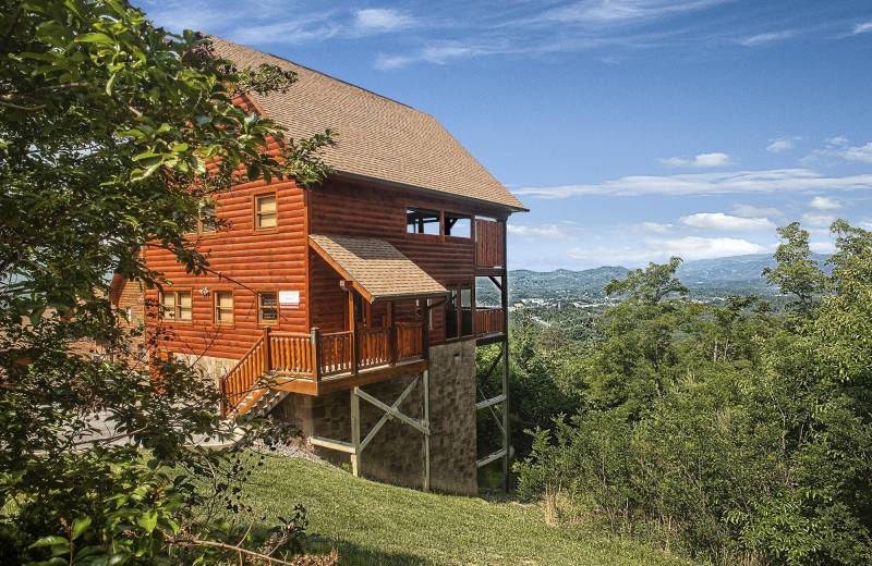 Cabin exterior at Outrageous Cabins LLC.