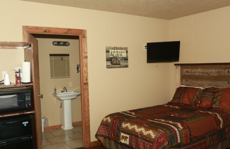 Guest room at Granite Springs Lodge.