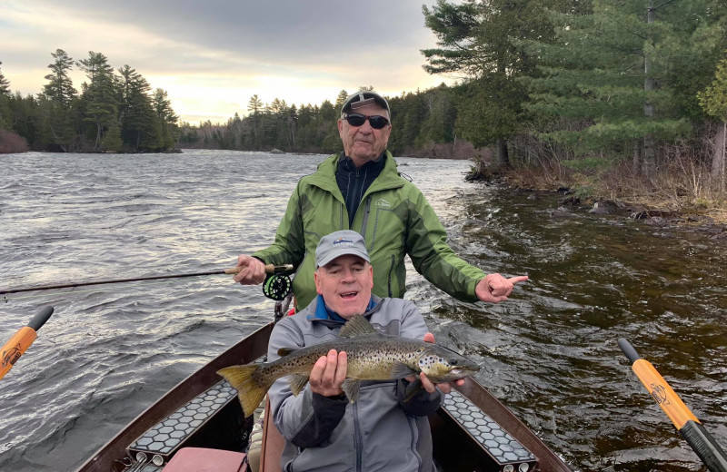 Fishing at Wilsons on Moosehead Lake.