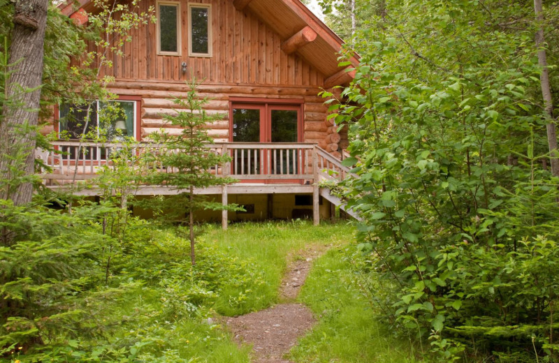 Cabin exterior at Heston's Lodge.