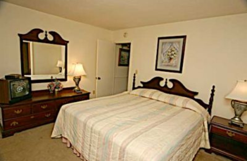 King Bedroom at Baskins Creek Cabin Rentals 