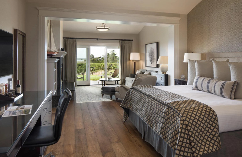 Guest room at The Bodega Bay Lodge