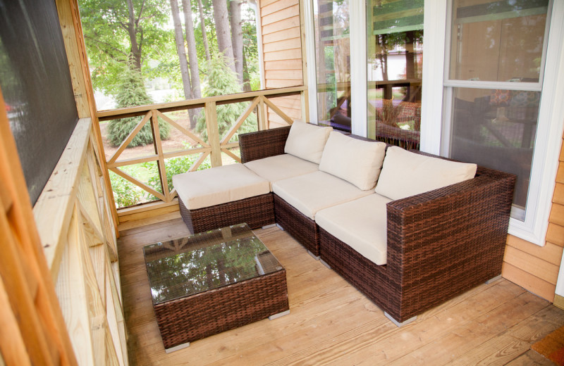 Cottage porch at Interlaken Resort & Conference Center.