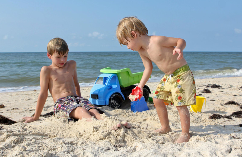 Beach fun at Collins Vacation Rentals.
