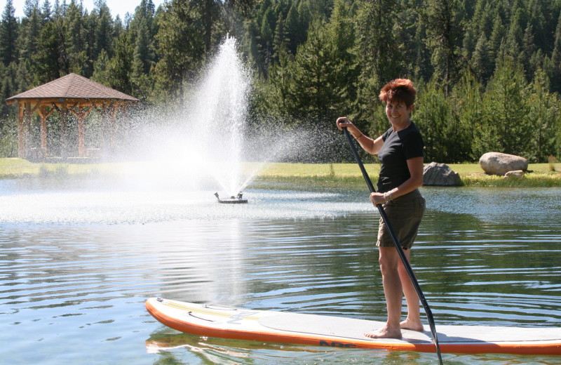 Paddle boat at Bear Creek Lodge.