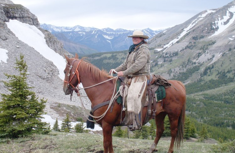 Horseback riding at Anchor D Guiding & Outfitting Ltd.