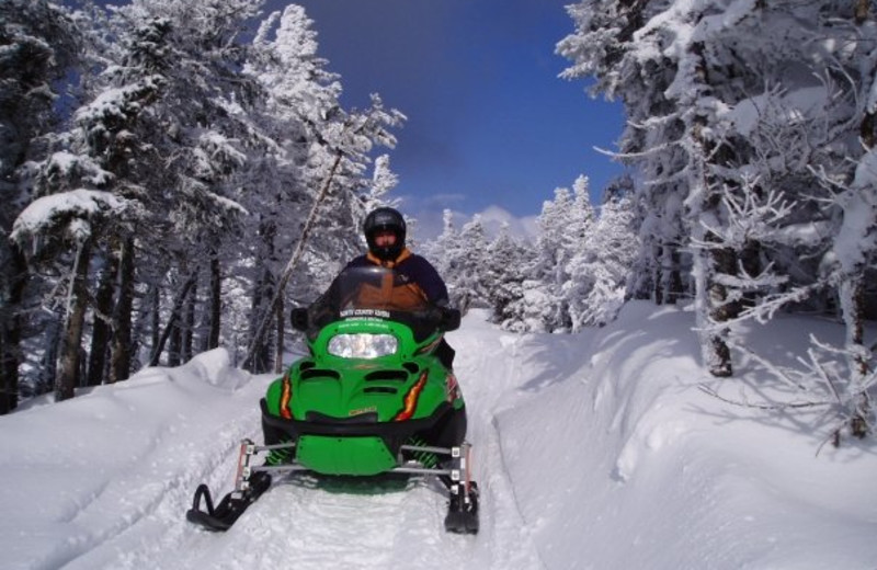 Snowmobile at North Country Rivers