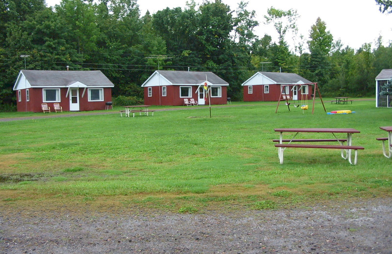Cabins at The West Shore Resort.