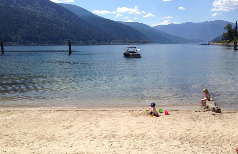 Lake view at Kokanee Lakeside Resort.