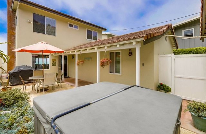 Rental hot tub at Capistrano Realty.