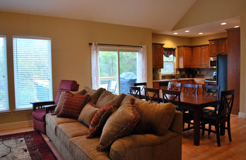 Rental dining and kitchen at Vacation Home in Branson.