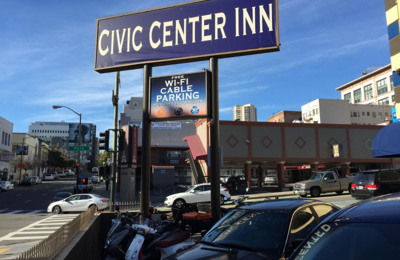 Exterior view of Civic Center Inn.