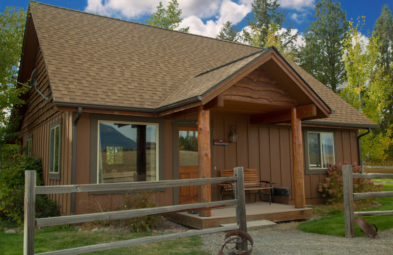 Cabin exterior at Gentry River Ranch.