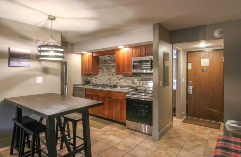 Guest kitchen at Crystal Mountain Resort.