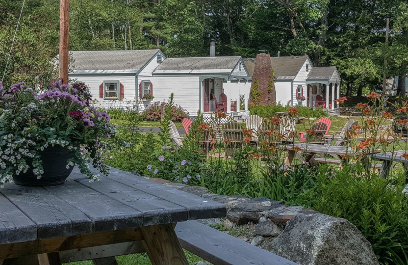 Cottage exterior at Cottage Place on Squam Lake.