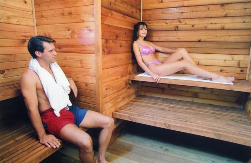 Resort sauna at Lakeview Resort.