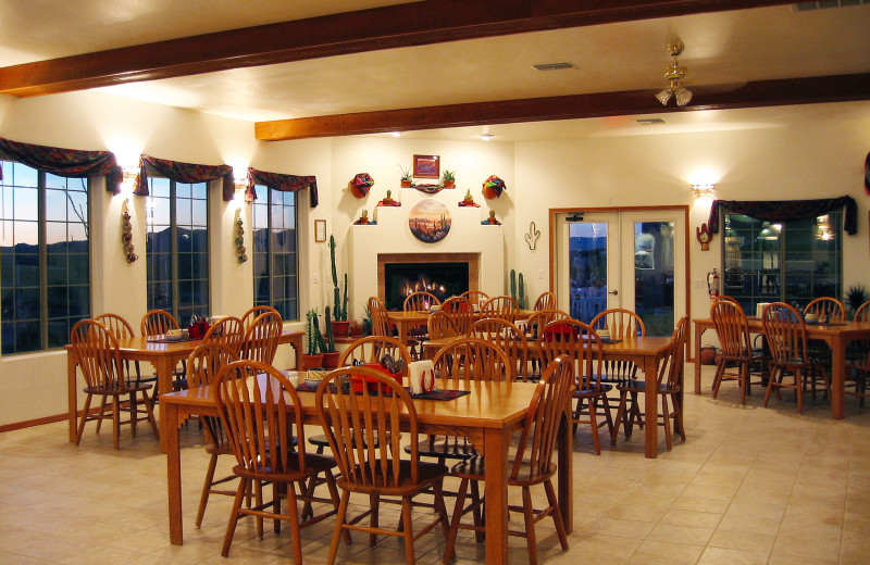 Dining room at Stagecoach Trails Guest Ranch.