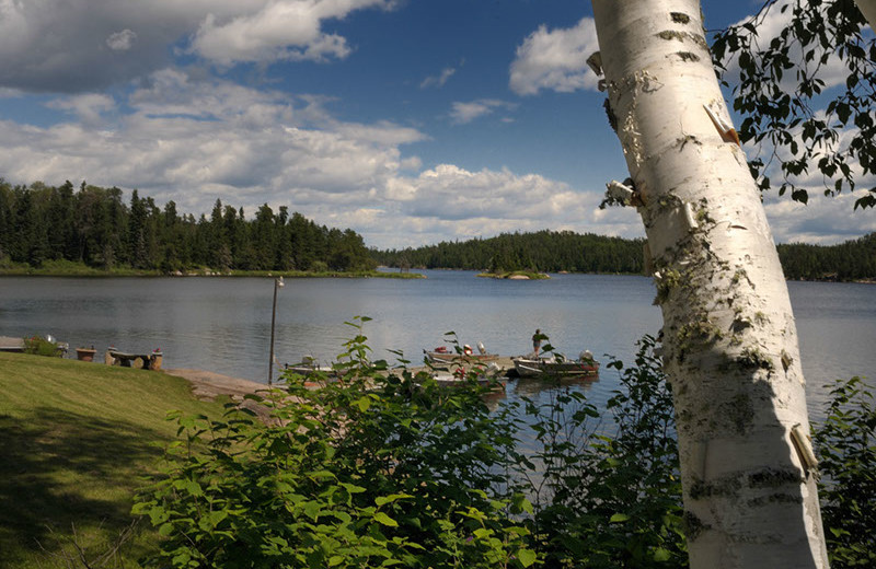 Lake view at Rough Rock Lodge.