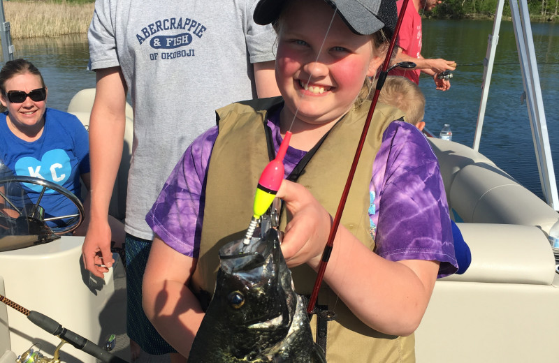Fishing at Diamond Lake Resort.