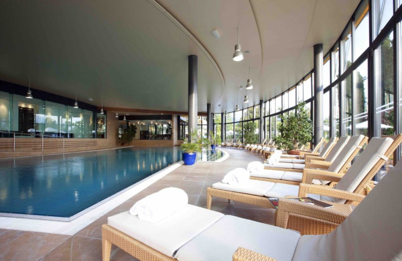 Indoor pool at Le Montreux Palace.