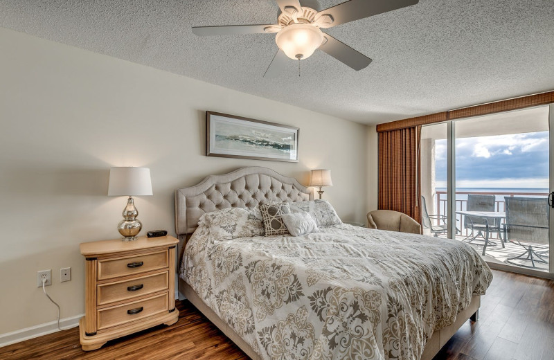 Rental bedroom at Condo World.