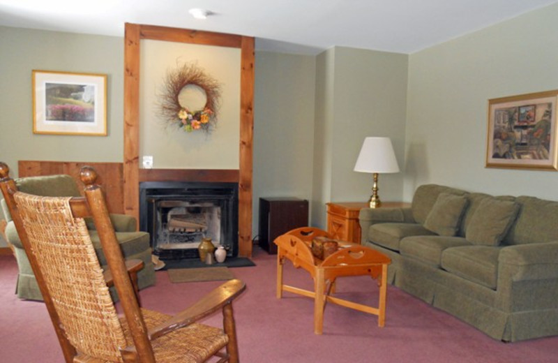 Guest living room at The Inn at Willow Pond.