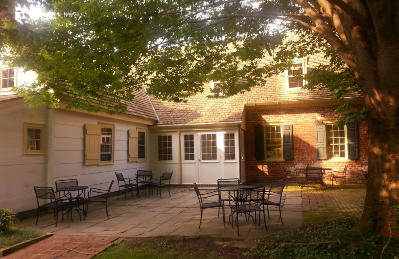 Patio at The White Swan Tavern.