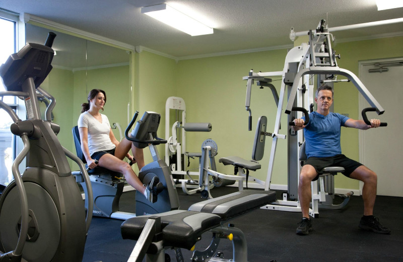 Fitness room at Paradise Resort.
