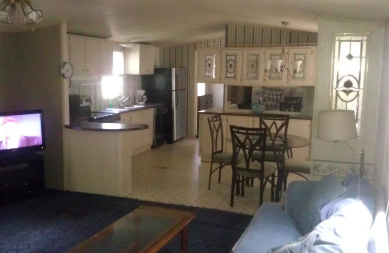 Guest kitchen at Anchor Inn Marina & Resort.