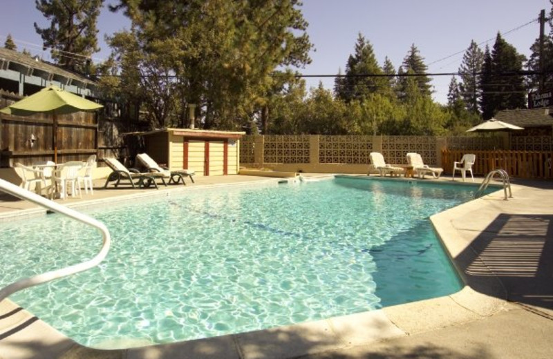 Outdoor pool at Tahoma Lodge.