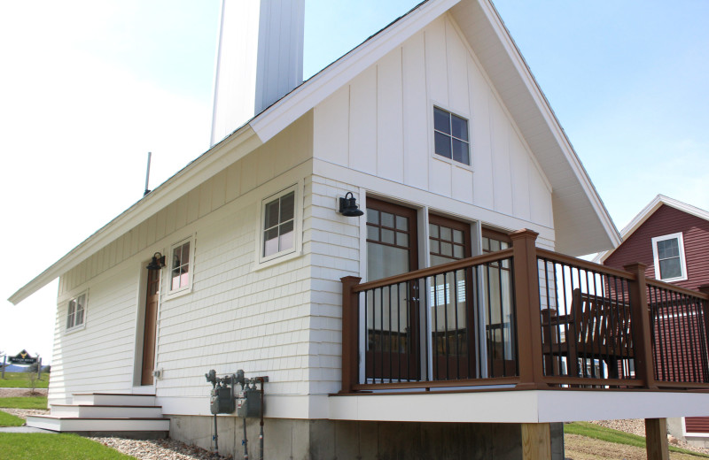 Cottage exterior at Owl's Nest Resort & Golf Club.