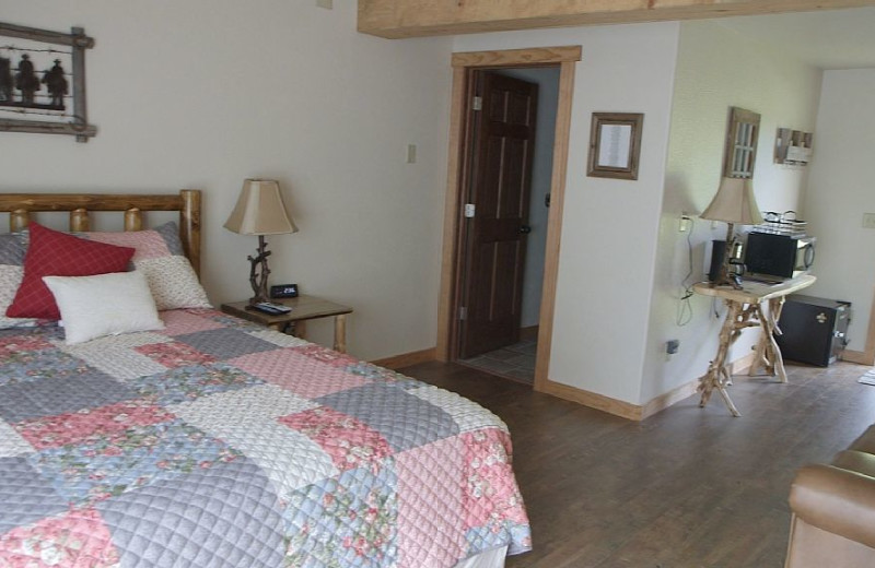 Guest room at Ghost Canyon Ranch.