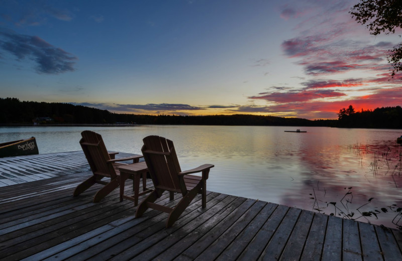 Lake view at Bartlett Lodge.