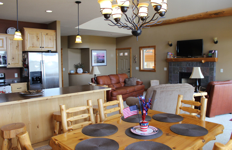 Guest kitchen at Big Sandy Lodge & Resort.